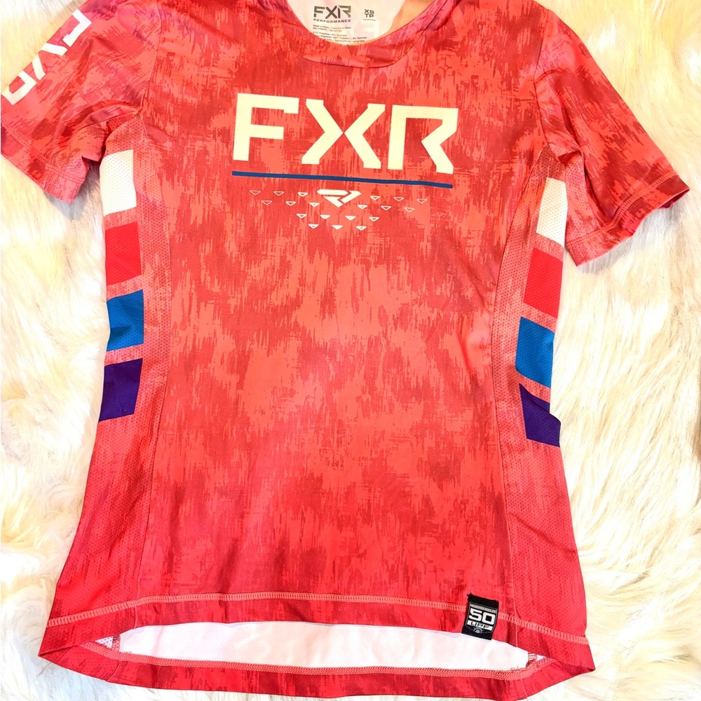 FXR MTB jersey Coral colored.